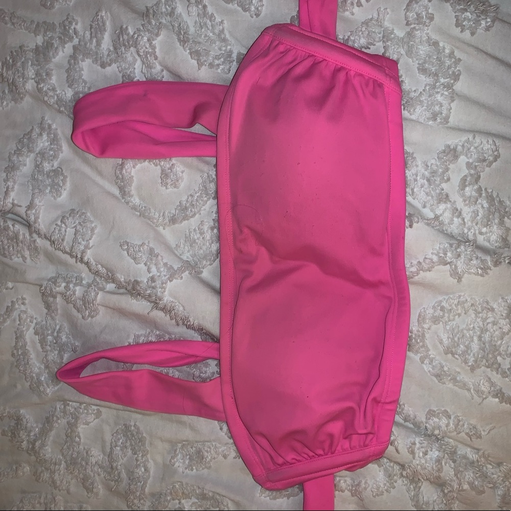 pink swimsuit top